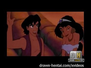Aladdin секс филм - плаж мръсен клипс с жасмин